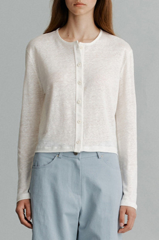 Strickjacke mit Strickstruktur