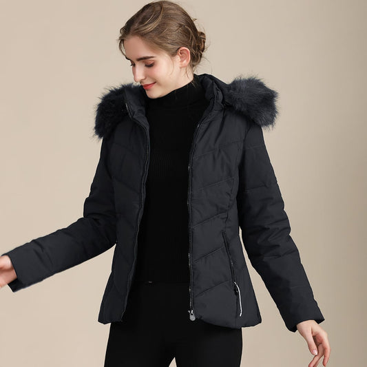 Steppjacke mit Kapuze für Frauen - Selina