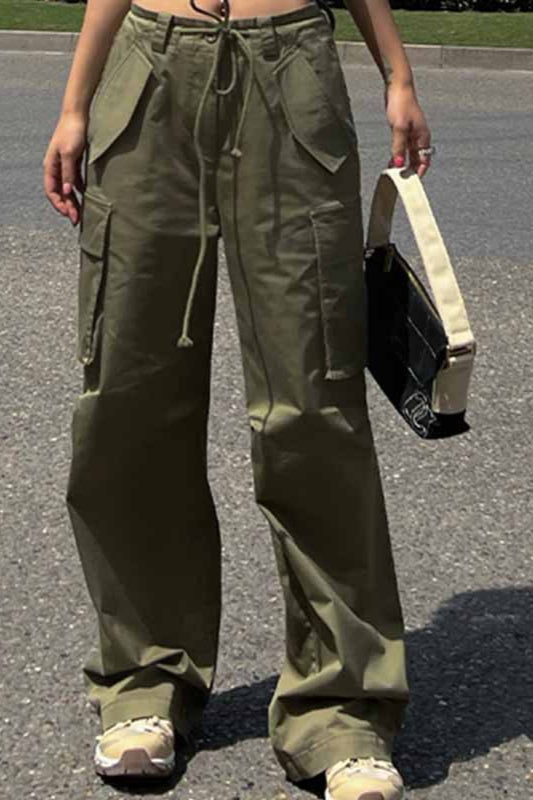 Figurbetonte Hose mit geradem Schnitt und hoher Taille