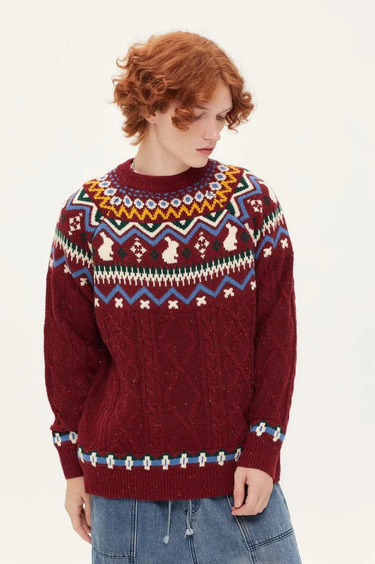 Vintage-Strickpullover für Frauen - Elorie