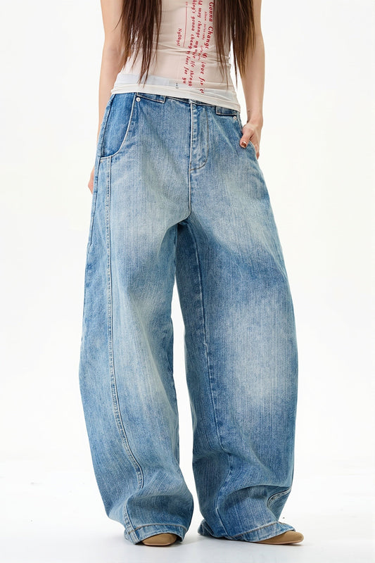 Jeans im Vintage-Stil in Blau
