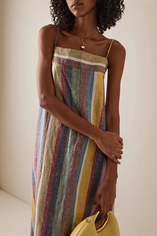 Locker geschnittenes Kleid mit Streifenmuster