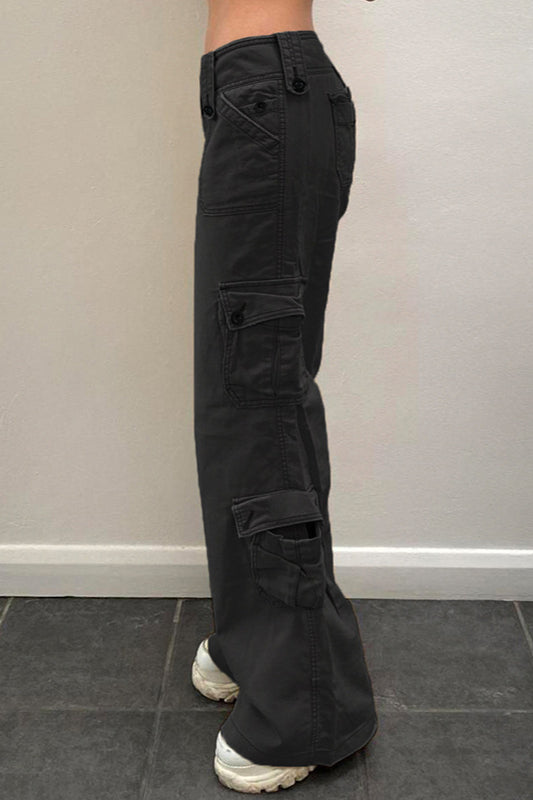 Hose im Vintage-Stil in Schwarz