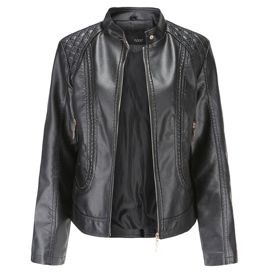 Lederjacke mit zeitloser, eleganter Optik