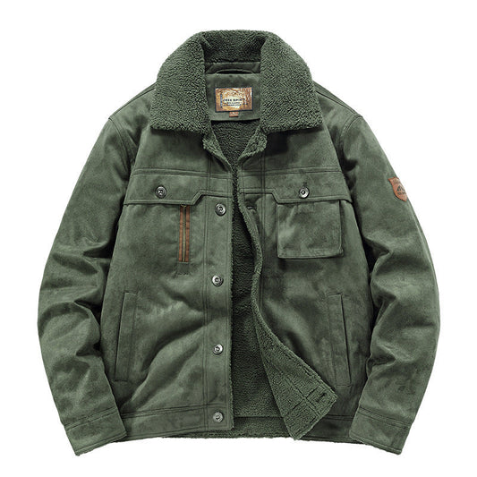 Herren-Trucker-Jacke mit Sherpa-Futter - Tavian