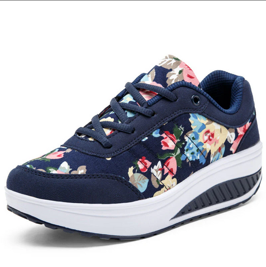 Luisa – Sommerliche Canvasschuhe mit floralem Muster für Damen