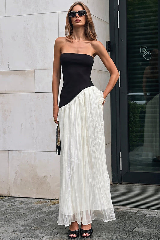 Trägerloses Maxikleid