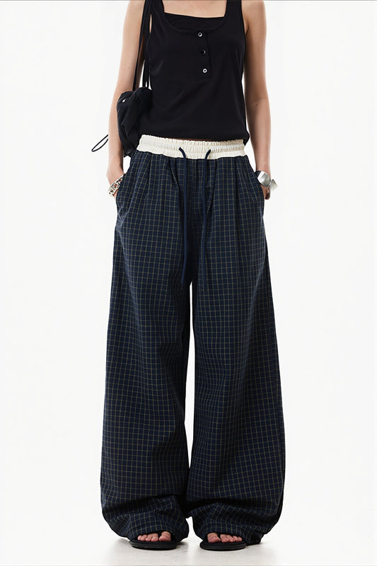 Hose mit weitem Bein und niedriger Taille