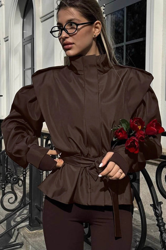 Locker geschnittener Trenchcoat mit Bindedetail