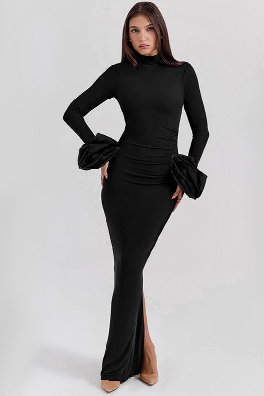 Maxikleid mit Puffärmeln