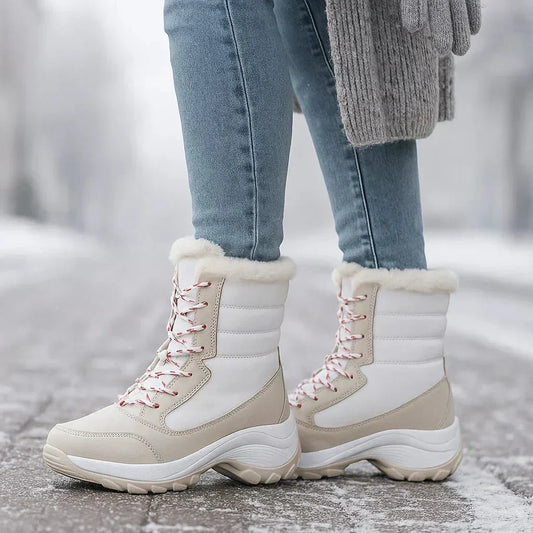 Damenstiefel mit dicken Sohlen - Rinhoa
