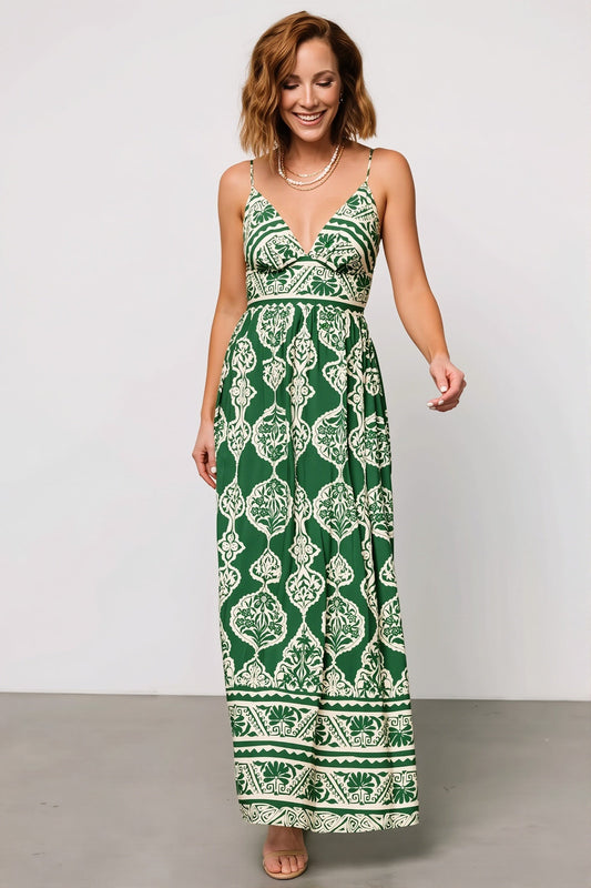 Maxikleid mit V-Ausschnitt