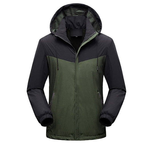 Wasserdichte Herren-Sportjacke mit verstellbarer Kapuze - Damian