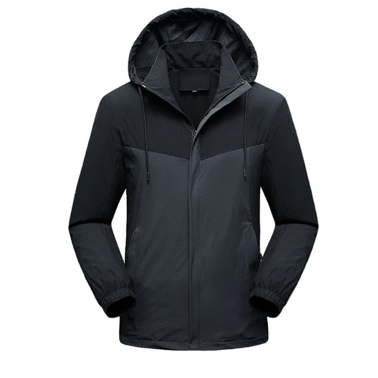 Wasserdichte Herren-Sportjacke mit verstellbarer Kapuze - Damian