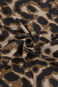 Minikleid mit Leopardenmuster in Braun
