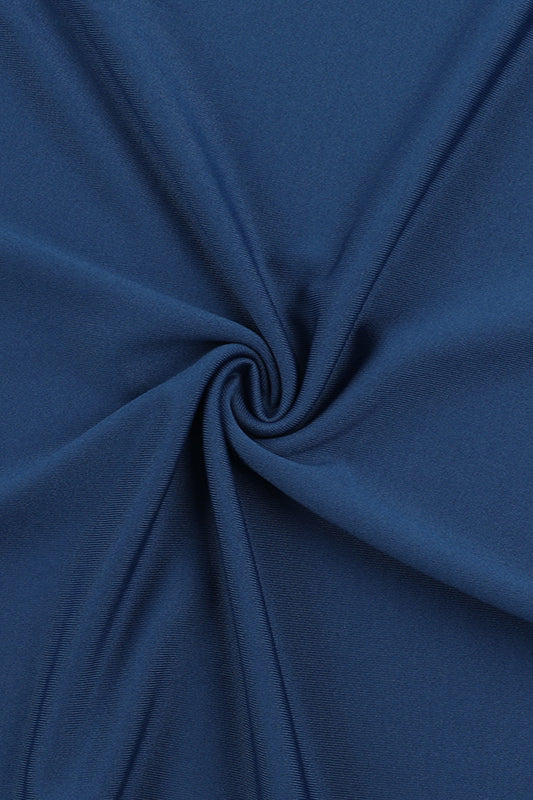 Ärmelloses Maxikleid mit Spitze in Blau