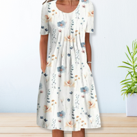 JEANNA - Lässiges Plisseekleid
