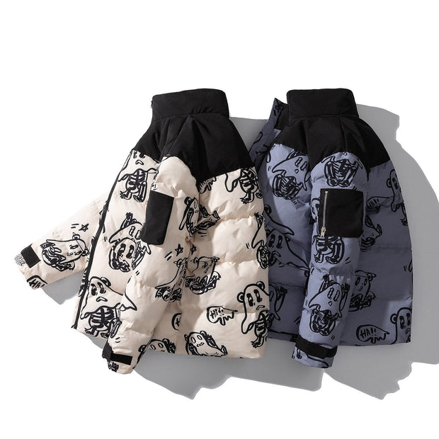 Bedruckte Steppjacke - Mauro