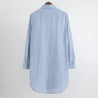 Gina - Oversize-Bluse Women Striped Style