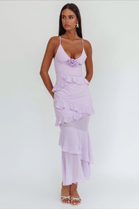 Maxikleid mit Rüschen