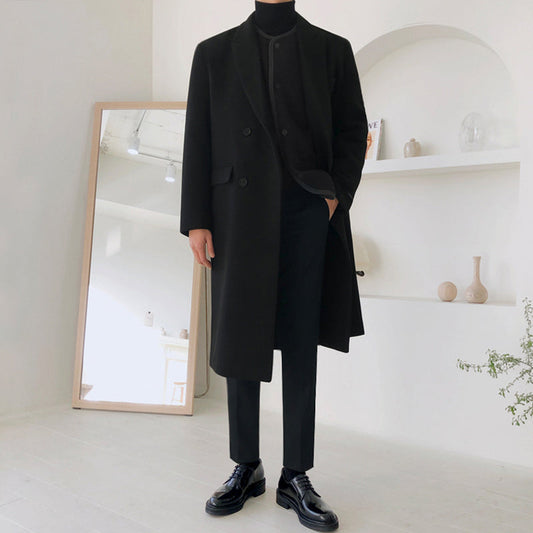 Langer Herrenmantel aus Wolle - Lorenzo