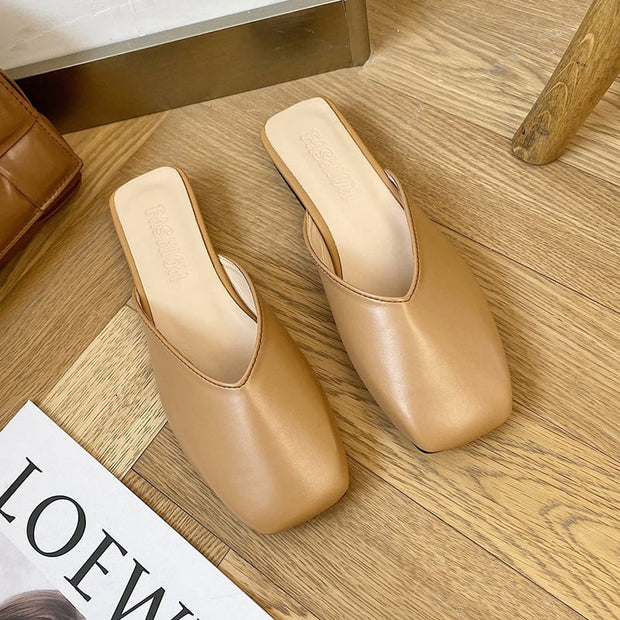 Elegante Damen-Slipper mit quadratischer Spitze - Fiorella