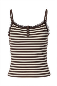 Ärmelloses Cami-Top mit Spitze