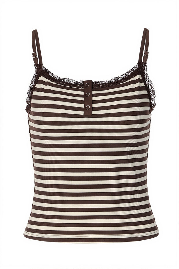 Ärmelloses Cami-Top mit Spitze