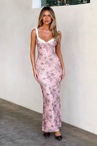 Kleid mit V-Ausschnitt, Raffung und Blumenmuster