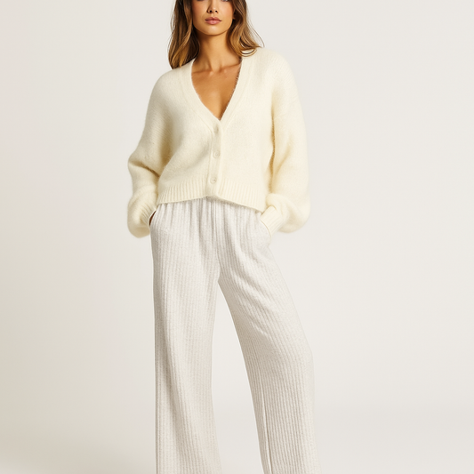 Damen Strickjacke mit Knöpfen vorne - Anika
