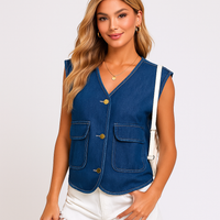 Lässige Jeansweste für Damen - Fiorenne