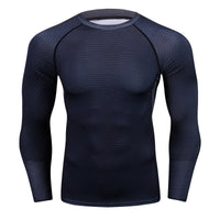 Herren Dry Fit Langarm-Trainings-T-Shirt - Roshfran