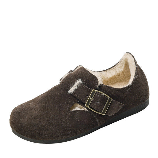 Clog-Schuhe für Frauen mit Plüschfutter - Yadhi