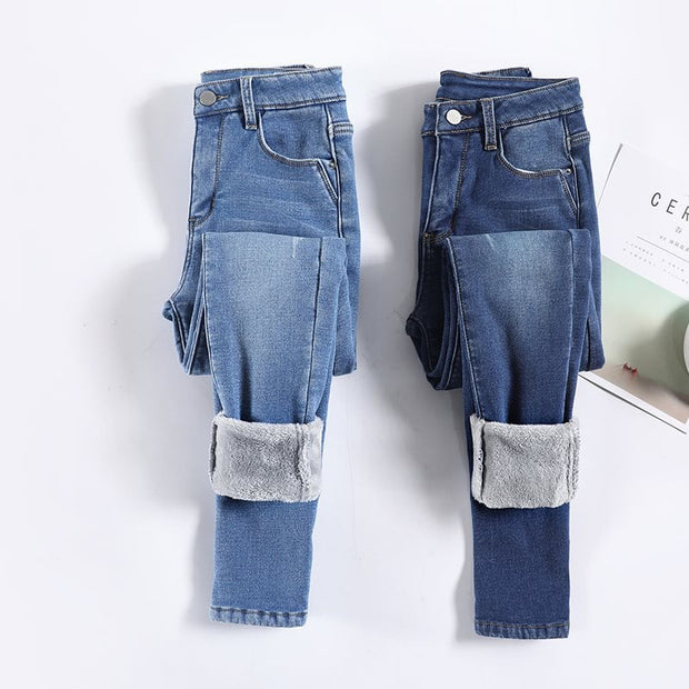 Damen-Thermohose mit Denim-Effekt - Davianne
