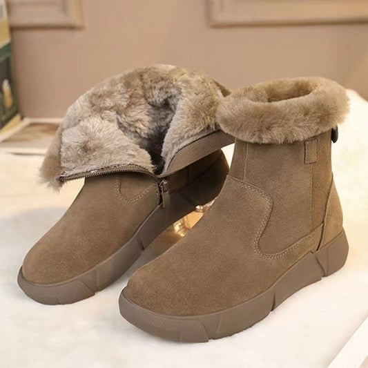 Damenstiefel mit Thermoeffekt mit flachem Fuß - Alres