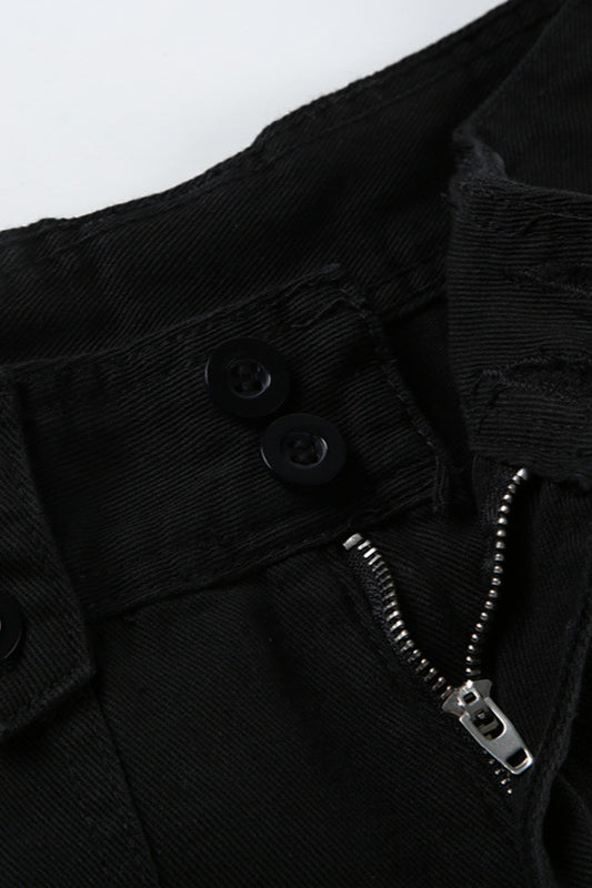 Hose im Vintage-Stil in Schwarz