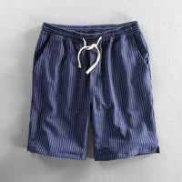Vertikal gestreifte Herren Shorts mit Kordelzug - Lecce