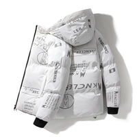 Steppjacke mit Kapuze in Vinyloptik für Männer - Lanuz