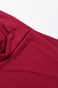Rückenfreies Maxikleid mit Neckholder und V-Ausschnitt