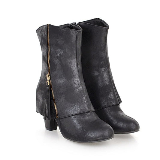 Damen-Stiefeletten im Retro-Stil - Livanne