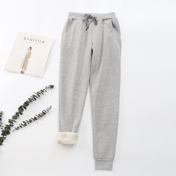 Damenhose mit Samteffekt innen - Lureta