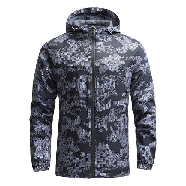 Leichte Herren-Kapuzenjacke im sportlichen Stil - Korex