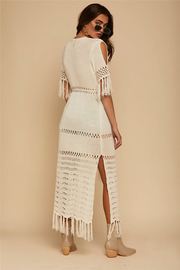Modeartikel mit Strickstruktur in Beige