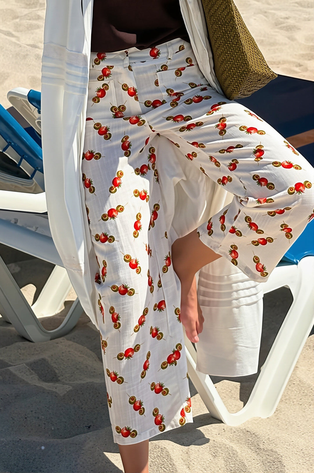 Hose mit geradem Schnitt und Druck