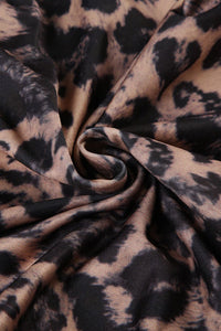 Minikleid mit Leopardenmuster und Spitze