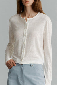 Strickjacke mit Strickstruktur