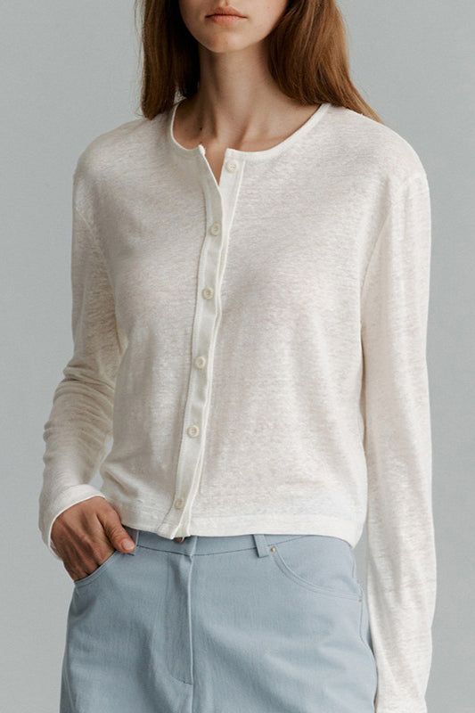Strickjacke mit Strickstruktur