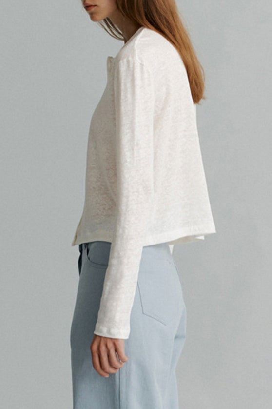 Strickjacke mit Strickstruktur