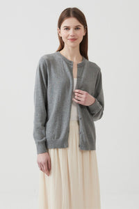 Strickjacke mit Strickstruktur und Baumwolle