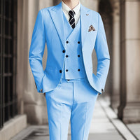 Paolo - Eleganter Hochzeitsanzug 3-Teiliges Set